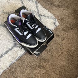 size 11 Jordan 3 court purple