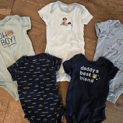 Carter's Baby Short Sleeves Bodysuits (3-6 Months)
