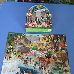 Kids Puzzle Day At The Zoo 48 Pieces