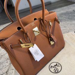 Hermes Birkin 30 Gold Togo Gold Hardware 