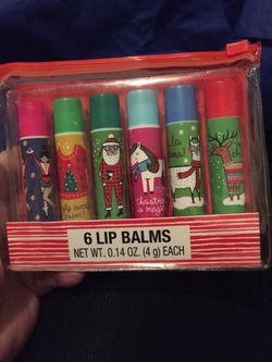 6 lip balms