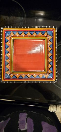 Desert Sand Square Dinner Plate by HD Design
