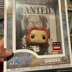 Shanks Funko Pop Wanted Poster 