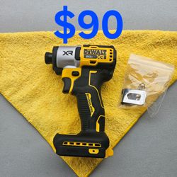 $90 New Dewalt 3-Speed Impact Driver 20-Volt (Tool-Only) Slim Model DCF845
