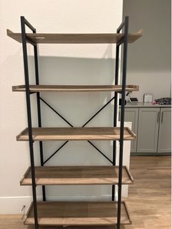 5 shelves bookcases for sale