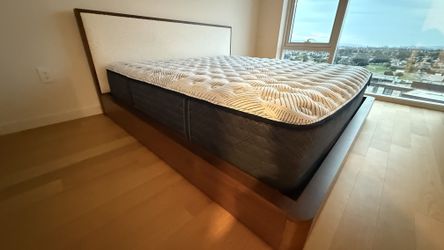 New Bed Frame + King Mattress
