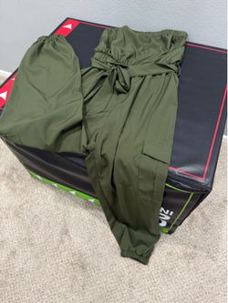 Green jumpsuit
