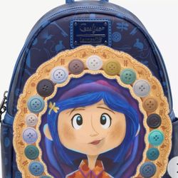 Coraline  Mini Backpack With A Matching Wallet. 
