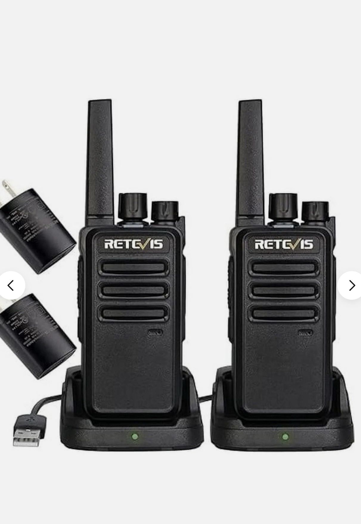 Retevis RT68 Walkie Talkies Rechargeable,Portable FRS Two-Way Radios for Adults,Heavy Duty 2 Way Radios Long Range