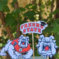 Fresno State Cupcake Toppers