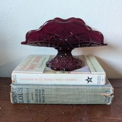 Vintage Dark Red Westmoreland Banana Boat