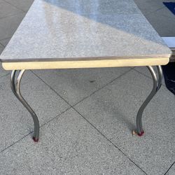 Antique  Vintage 1950s Retro Diner Table
