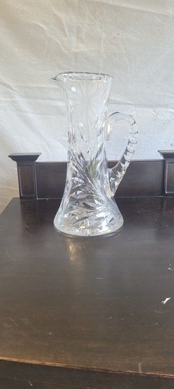 Antique Crystal Water Pitcher