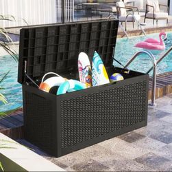 120 Gallon Outdoor Lawn Garden Deck Box Organizer Waterproof Indoor Storage  