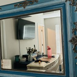 Blue Vintage Mirror 