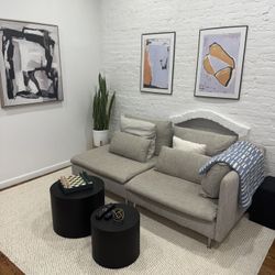 Grey Ikea Couch 