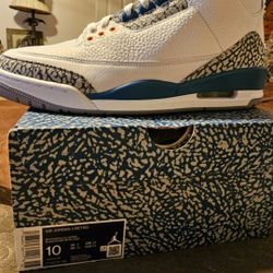 Jordan 3 iii Wizards Ds with Receipt Size 10