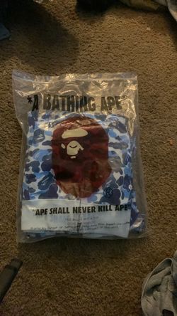 Bape blue hoodie XL