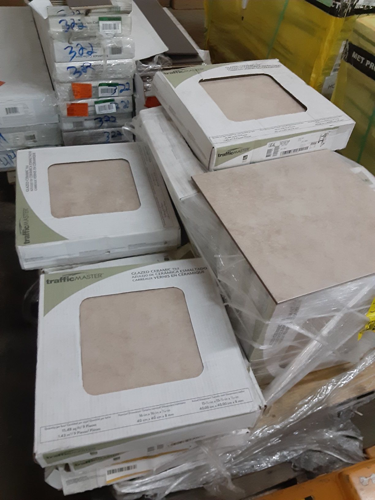 Tile 10$ box go to 15 sq ft to 35 sq ft