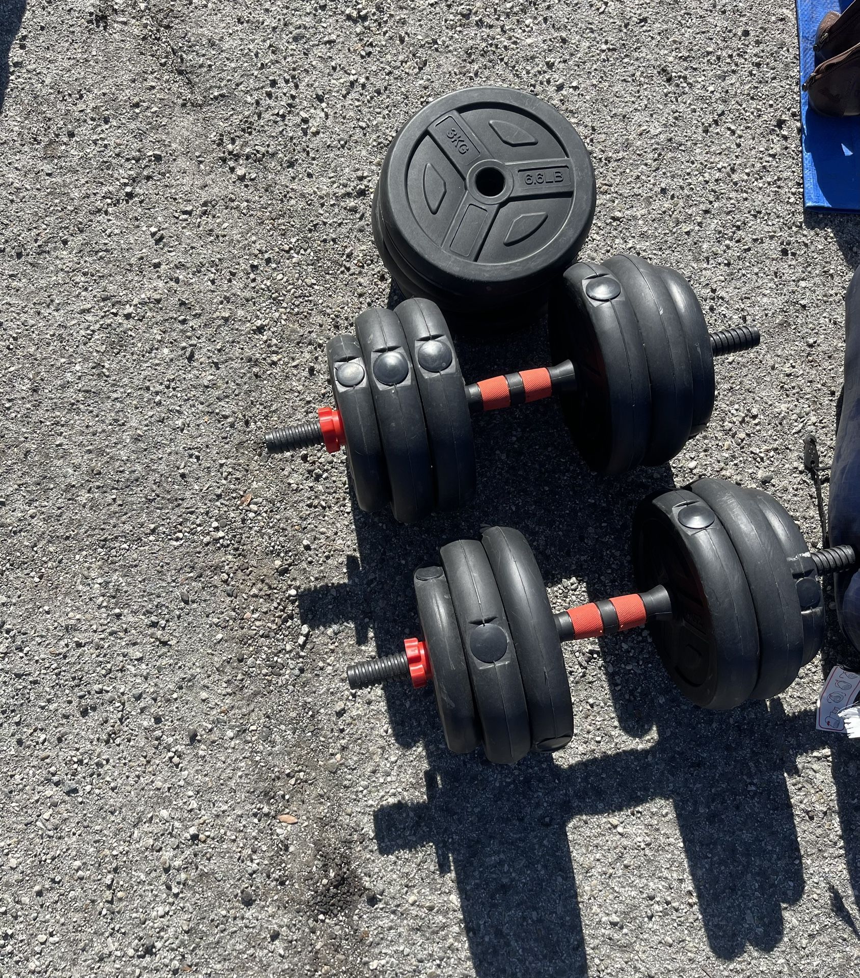 Adjustable Dumbbell Weights Up To 50LBS