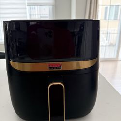 Bella Pro Series - 6-qt. Digital Air Fryer with Matte Finish - Matte Black with Gold Accents