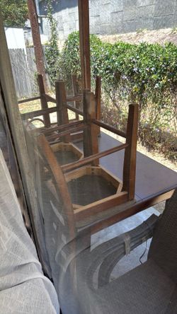 Tables and chairs (4)