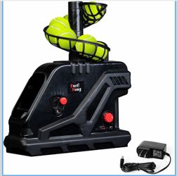 Furlihong 3809BH Tennis Ball Machine, Max 30 MPH, Adjustable Launching Angle and Interval, Stepless Speed Switch, Powered by Battery or AC Adapter, St