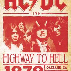 AC/DC Concert Wall Poster