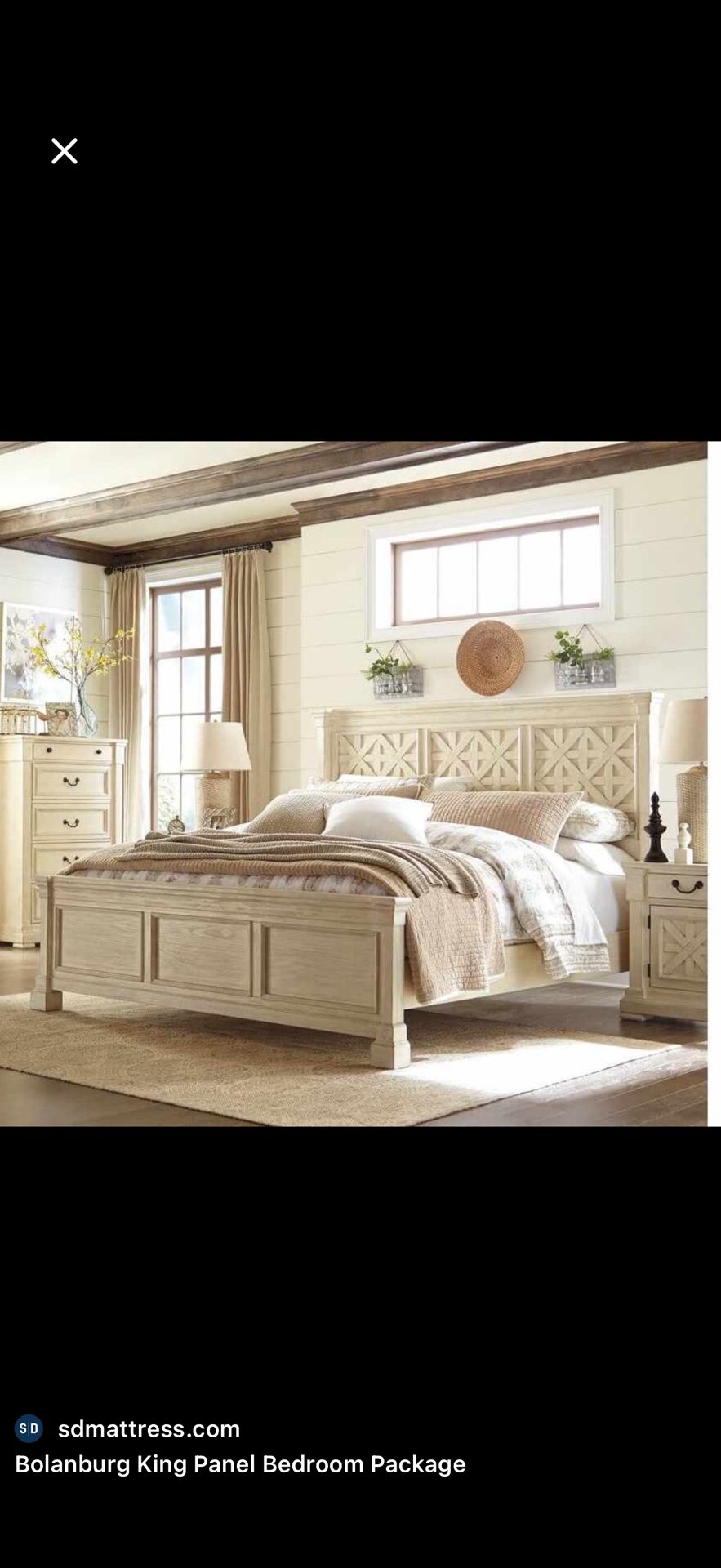 Ashley Furniture King Bolanburg Bedroom Set