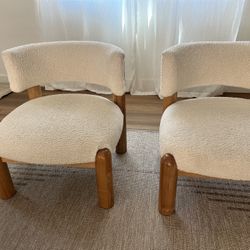 Sherpa Crate and Barrel Dupe Chairs