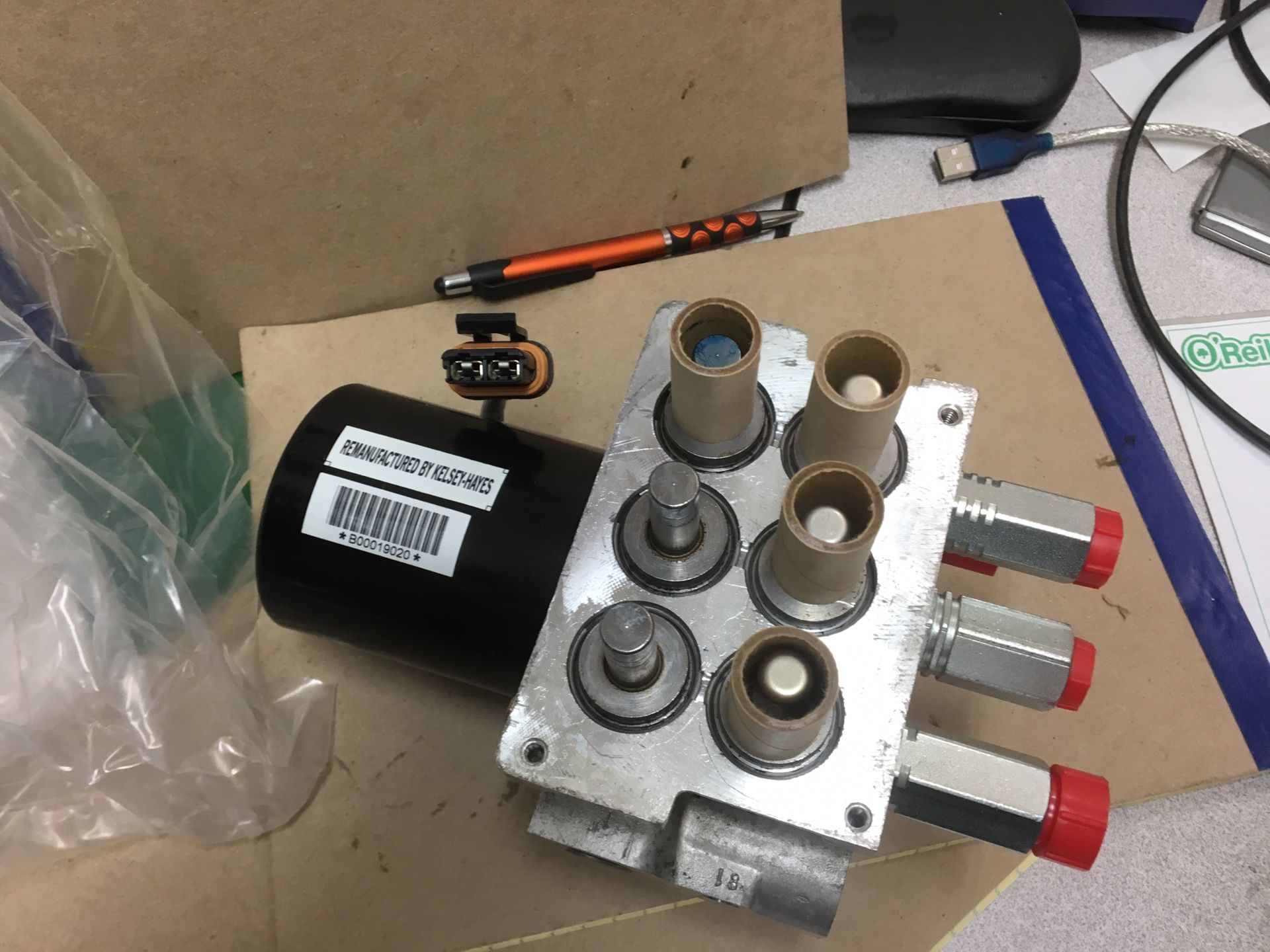 Escalade/ C1500 ABS pressure valve remanufactured by Kelsey-Hayes 1997 thru 2000