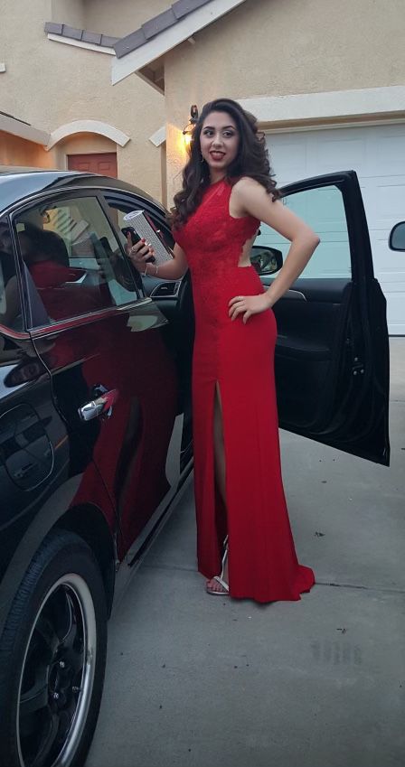 Camille La Vie Red Prom Dress