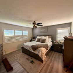 Custom Built Real Wood Interior Plantation Shutters - Premium Basswood Window Shades & Coverings - Professional Local Measuring & Mounting