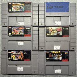 Super Nintendo Lot Of Games 