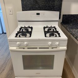 Amana 4-Burner Gas Range — White