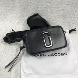 Marc Jacobs Colorblock Snapshot Crossbody bag   Black