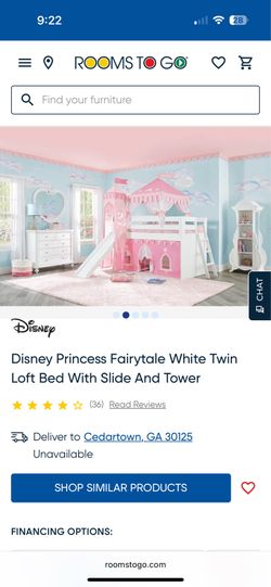 Still in box Princess bed!