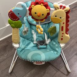 Fisher Price 2 in 1 Sensory Stages Baby Bouncer that lights up and plays sounds