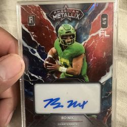 Bo Nix Rookie Auto Numbered 4/6