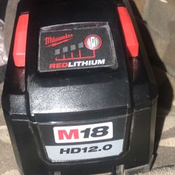 Milwaukee M18 12.0 Biggest Battery Ever ! Cheapeast ! Must Go! Make Offer !!