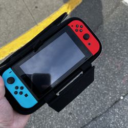 Nintendo Switch Console And 4 Games With Case If Wanted Also Has Original Box For Console