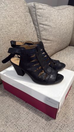 Naturalizer Talan Black Open Toe Heel