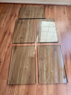 Four Pieces of 5/8” Thick Glass  2ft x 1ft 4in