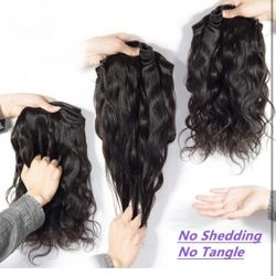 Human Hair Bundles Body Wave 20 22 24 Inch Bundles Human Hair 12A Brazilian Virgin 100% Unprocessed Quick Weave Hair Bundles for Black Women Natural C