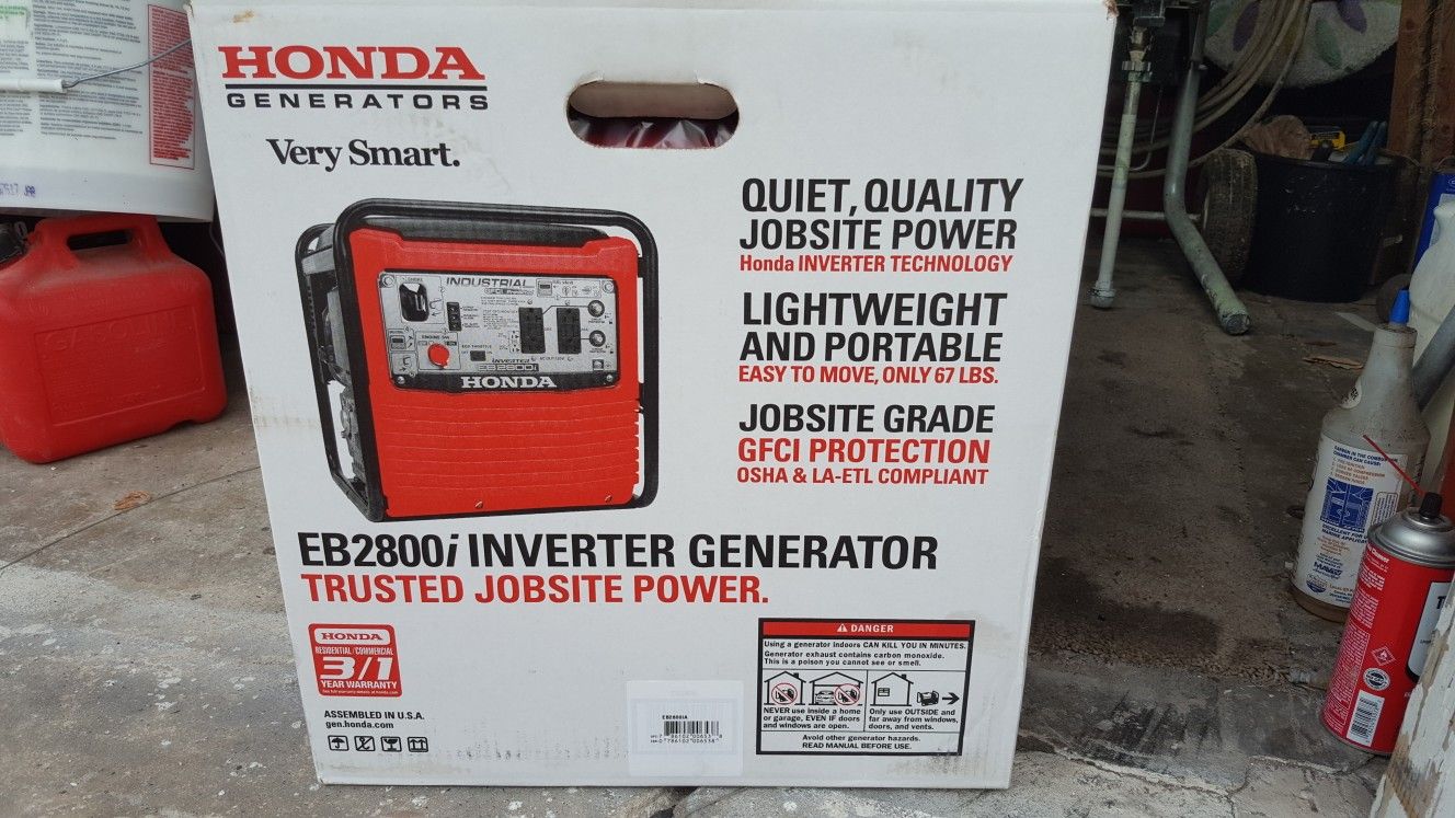 Honda generator EB 2800 I inverter
