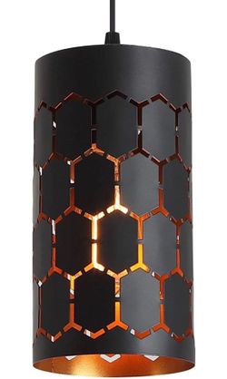 Black and orange Single Lamp Ceiling Hanging