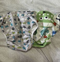 AlvaBaby 2pk Reusable Diapers