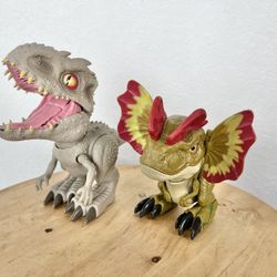 Jurassic Park World Dominion Dilophosaurus Uncaged Rowdy Roars Dinosaur WORKS!