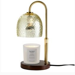 Hammered Glass Candle Warmer Lamp