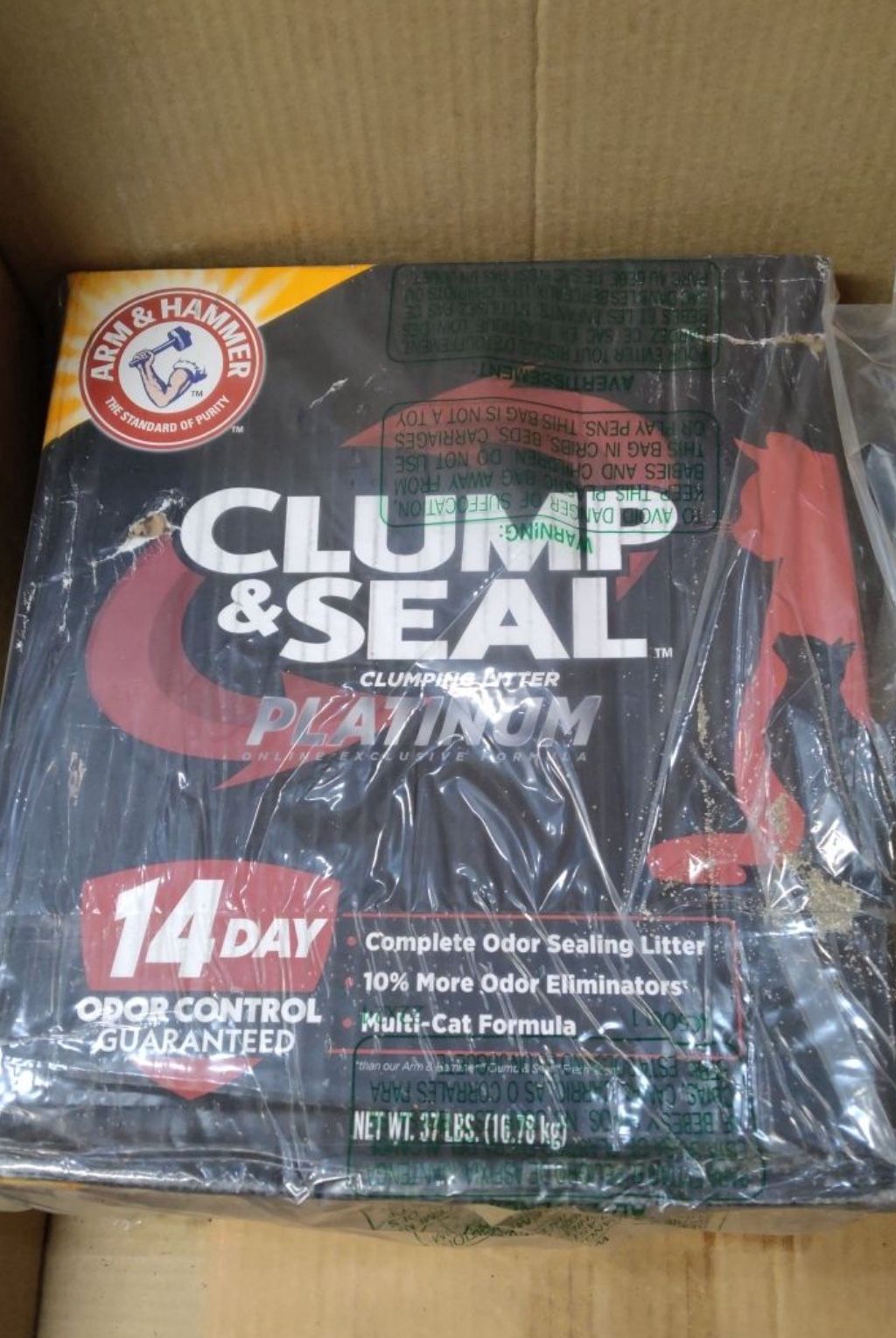 Clump n Seal Cat litter 37 pounds